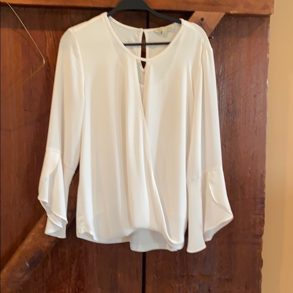 Creme Stitch Fix blouse with built in camisole.